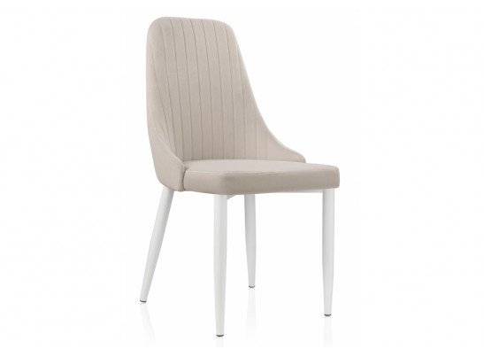 Стул на металлокаркасе Kora white / beige в Кургане