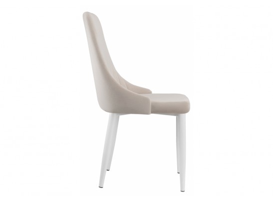 Стул на металлокаркасе Kora white / beige в Кургане