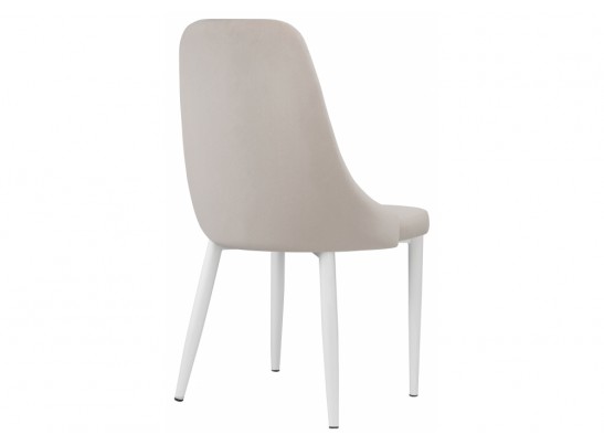 Стул на металлокаркасе Kora white / beige в Кургане