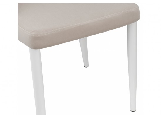 Стул на металлокаркасе Kora white / beige в Кургане