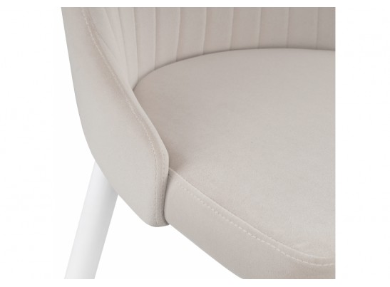 Стул на металлокаркасе Kora white / beige в Кургане