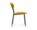 Стул на металлокаркасе Корсе желтый / черный глянец в Кургане