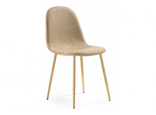 Стул на металлокаркасе Lilu 1 beige / gold в Кургане