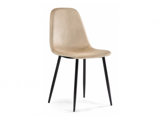 Стул на металлокаркасе Lilu dark beige / black в Кургане