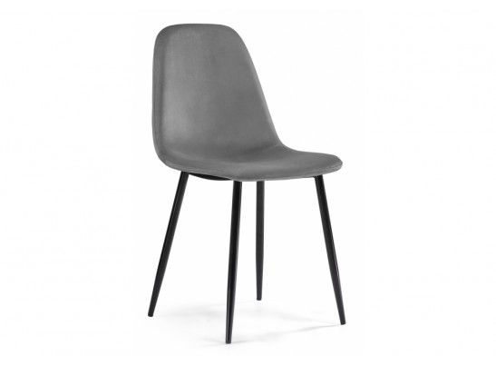 Стул на металлокаркасе Lilu dark grey / black в Кургане