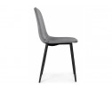 Стул на металлокаркасе Lilu dark grey / black в Кургане