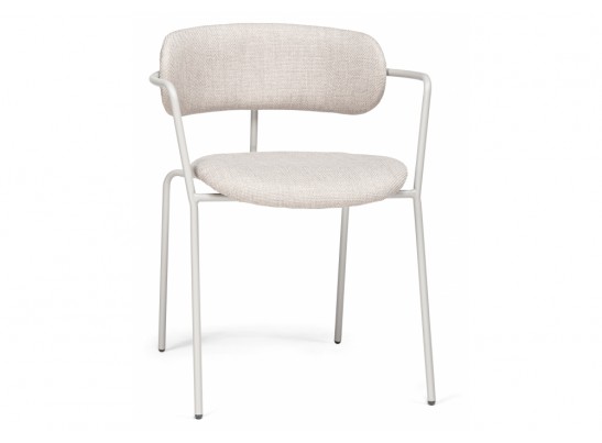 Стул на металлокаркасе Маки бежевый / серый матовый в Кургане
