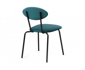 Стул на металлокаркасе Мареон катания ментол / черный матовый