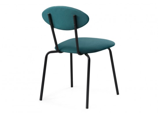 Стул на металлокаркасе Мареон катания ментол / черный матовый в Кургане