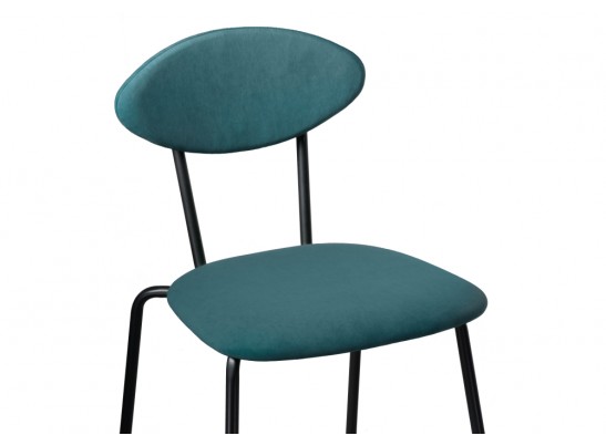 Стул на металлокаркасе Мареон катания ментол / черный матовый в Кургане