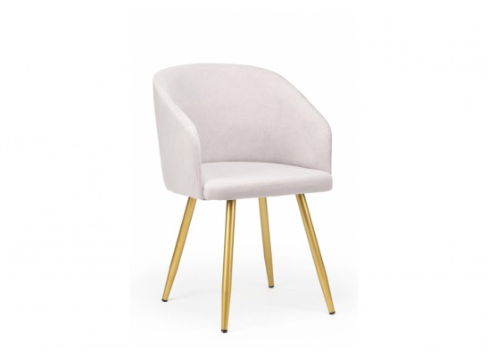 Стул на металлокаркасе Монер 360 светло-серый (glory 36) / золотой в Кургане