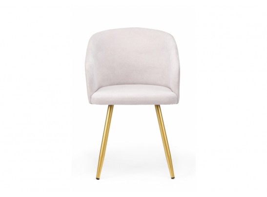 Стул на металлокаркасе Монер 360 светло-серый (glory 36) / золотой в Кургане