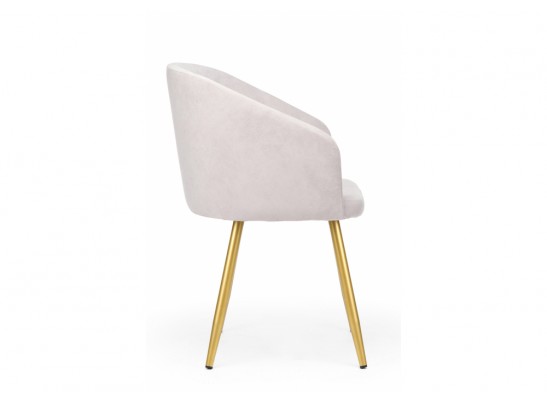 Стул на металлокаркасе Монер 360 светло-серый (glory 36) / золотой в Кургане