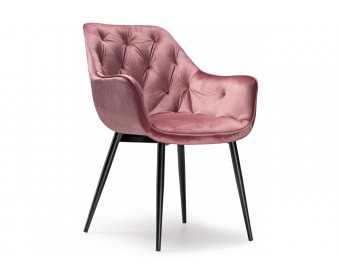 Стул на металлокаркасе Remo dark pink