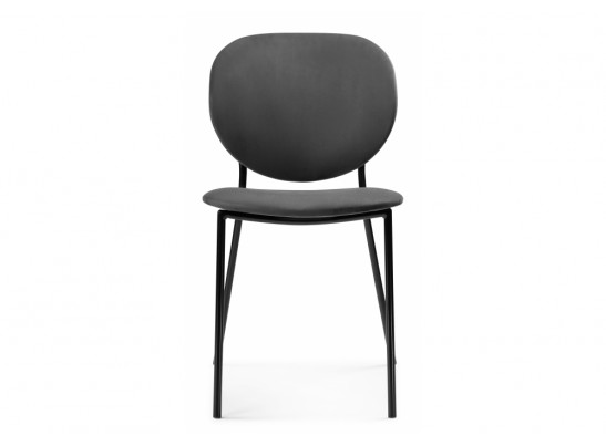 Стул на металлокаркасе Саранда графитовый / черный глянец в Кургане