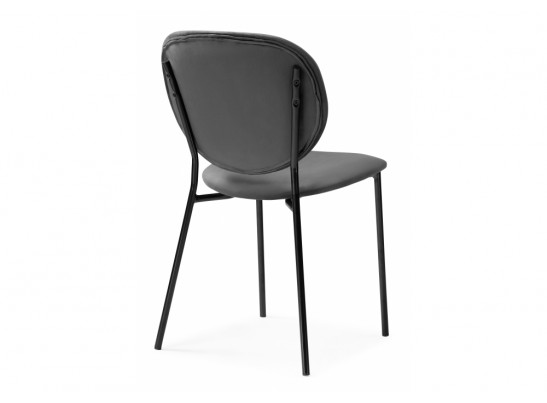 Стул на металлокаркасе Саранда графитовый / черный глянец в Кургане