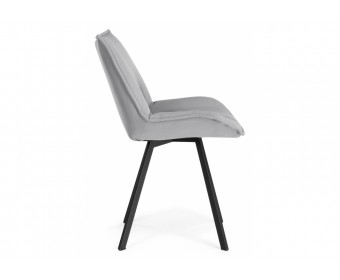 Стул на металлокаркасе Тува серый / черный каркас