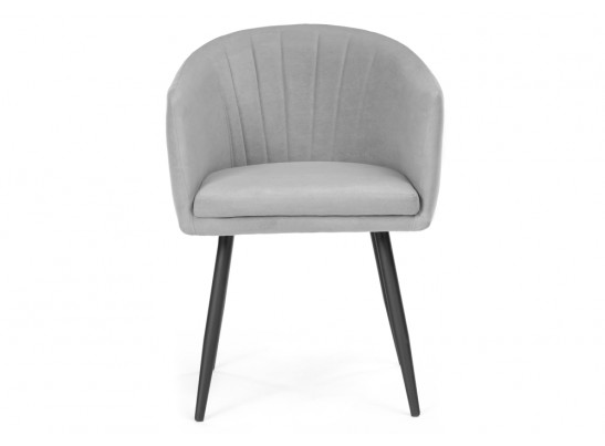 Стул на металлокаркасе Валета серый / черный каркас в Кургане