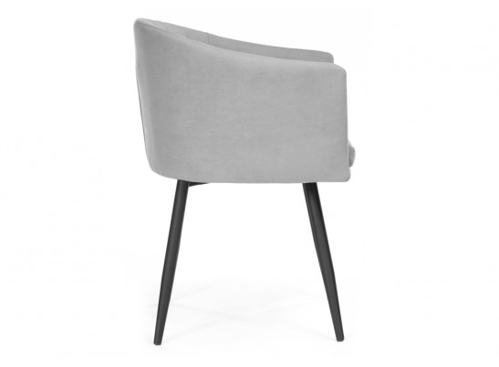 Стул на металлокаркасе Валета серый / черный каркас в Кургане