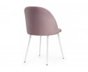 Стул на металлокаркасе Зест микровелюр розовый / белый глянец в Кургане