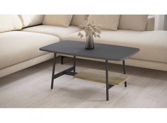 Журнальный стол Калифорния Юкон Графит/дуб сонома в Кургане