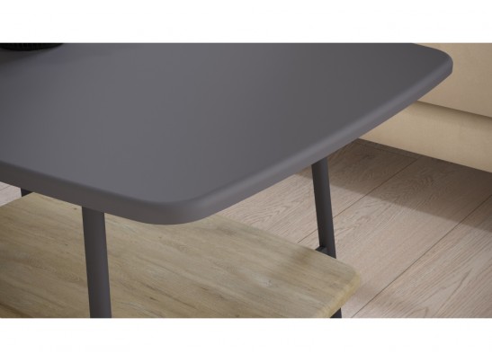 Журнальный стол Калифорния Юкон Графит/дуб сонома в Кургане