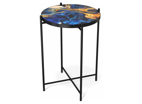 Журнальный столик SHT-CT8-3 синий сапфир / черный муар в Кургане