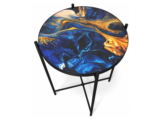 Журнальный столик SHT-CT8-3 синий сапфир / черный муар в Кургане