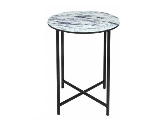 Журнальный столик Волопас 48х60 белый мрамор в Кургане