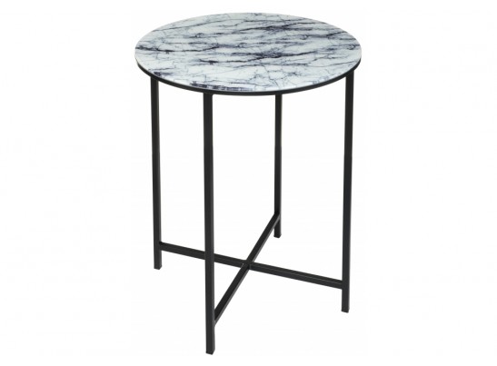 Журнальный столик Волопас 48х60 белый мрамор в Кургане