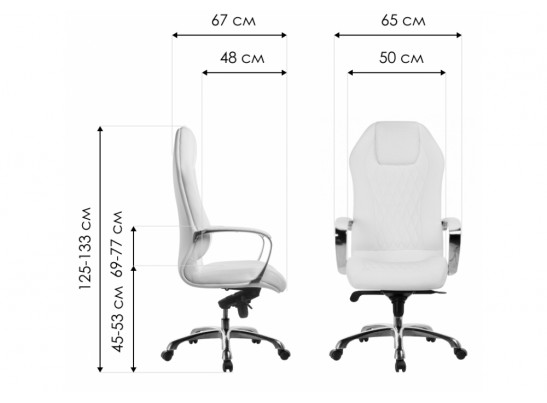 Компьютерное кресло Damian white в Кургане