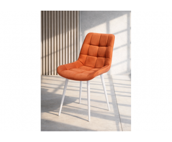 Стул на металлокаркасе Челси 360 К терракотовый (zd 432) / белый