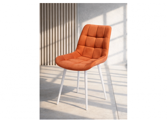 Стул на металлокаркасе Челси 360 К терракотовый (zd 432) / белый в Кургане