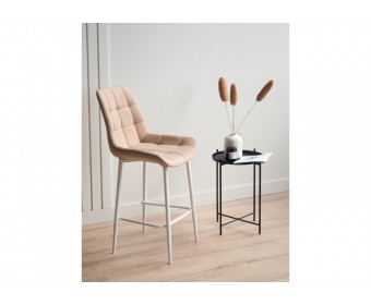 Полубарный стул Челси бежевый (zd 210) / белый