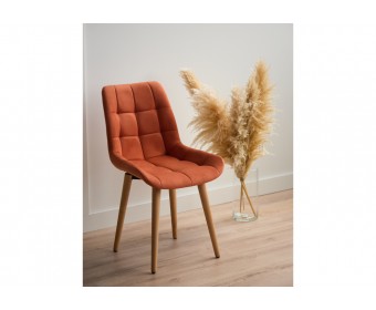 Деревянный стул Челси терракотовый (zd 432) / светлое дерево