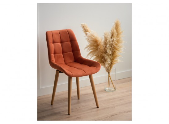 Деревянный стул Челси терракотовый (zd 432) / светлое дерево в Кургане