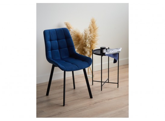 Стул на металлокаркасе Челси П синий (zd 798) / черный в Кургане