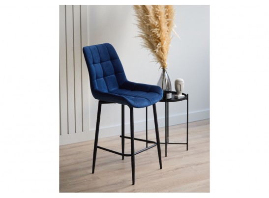 Полубарный стул Челси синий (zd 798) / черный в Кургане