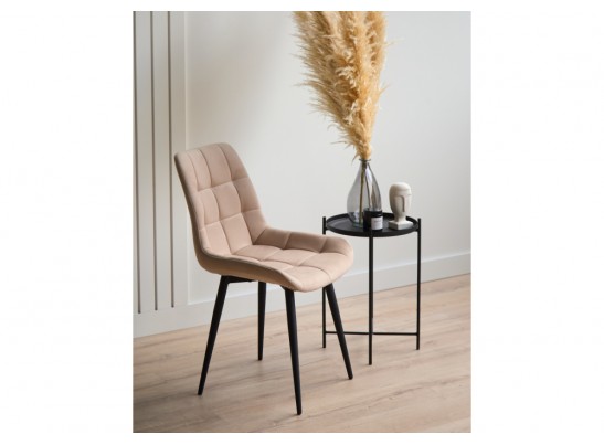 Стул на металлокаркасе Челси К бежевый (zd 210) / черный в Кургане