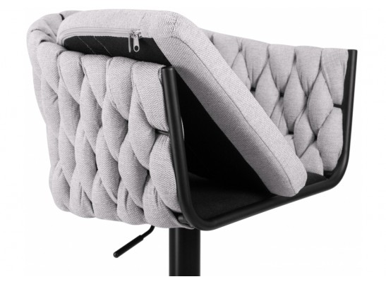 Барный стул 9690-LM Leon серый / черный в Кургане