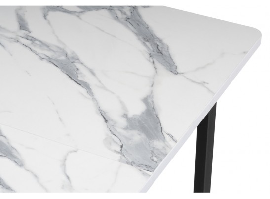 Деревянный стол Кэрин черный / белый в Кургане