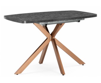 Деревянный стол Кортез 32 116(160)x77 раздвижной малави / медь