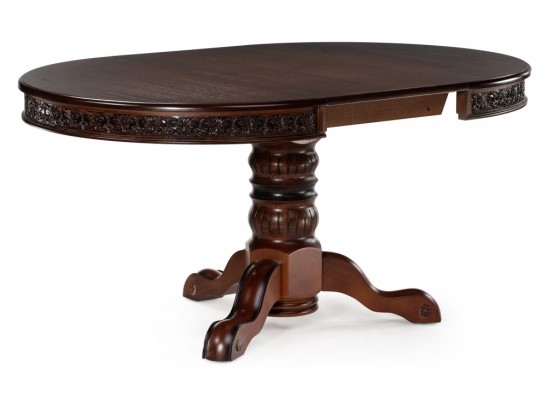 Деревянный стол Коул 110(160)х110х78 орех / коричневая патина в Кургане