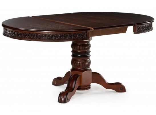 Деревянный стол Коул 110(160)х110х78 орех / коричневая патина в Кургане