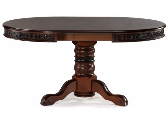 Деревянный стол Коул 110(160)х110х78 орех / коричневая патина в Кургане