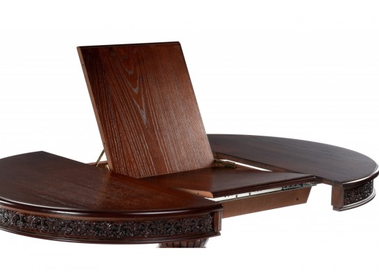 Деревянный стол Коул 110(160)х110х78 орех / коричневая патина в Кургане