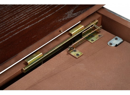 Деревянный стол Коул 110(160)х110х78 орех / коричневая патина в Кургане