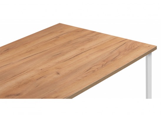 Деревянный стол Лиман 117 x 77 дуб крафт золотой / белый матовый в Кургане