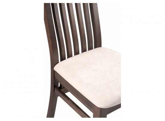 Деревянный стул Арлет ткань Tenerife latte / венге коричневый в Кургане