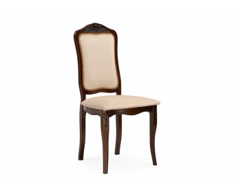 Деревянный стул Эмилин вишня / бежевый тк. К02